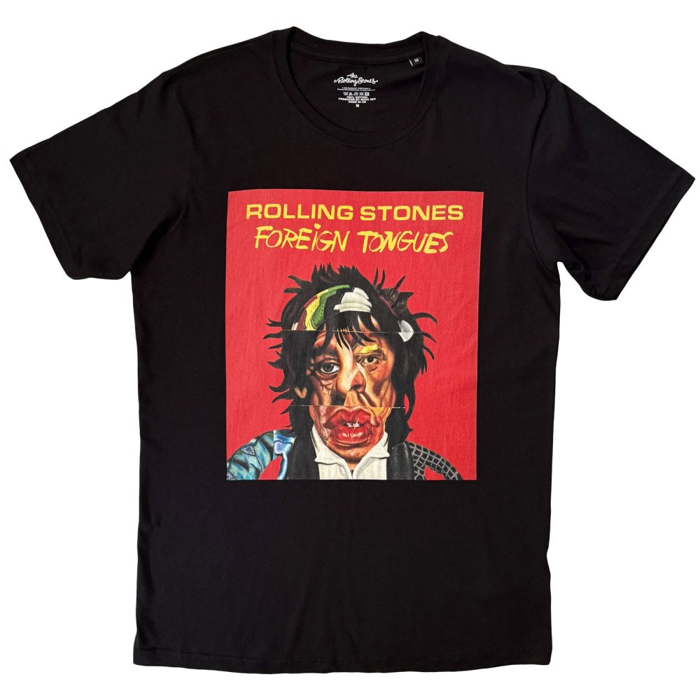 The Rolling Stones - Foreign Tongues Mens Tshirt - Black